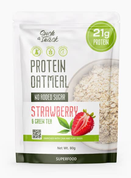 Protein Oatmeal Strawberry & Green Tea