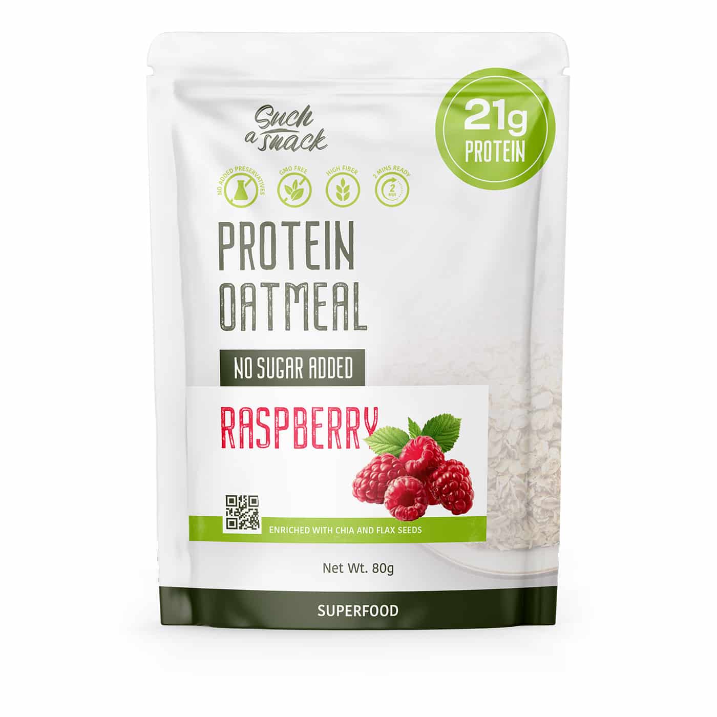 Protein Oatmeal Raspberry